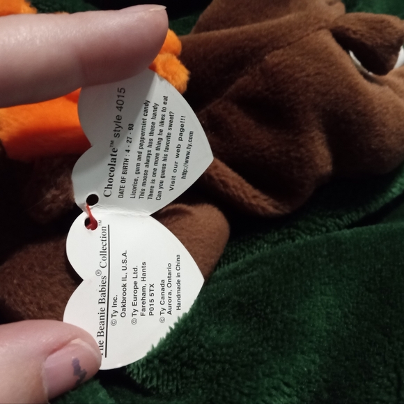 Chocolate moose beanie baby - Picture 5 of 5
